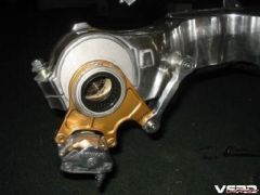 Modified a Ducati rear brake stay and the VFR torque rod