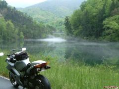 More information about "Stopping for a pic on my last ride at Fontana Lake"
