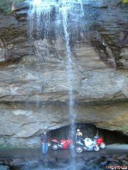 Under Bridal Fall's, Hwy 28, NC