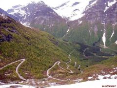 Down Gaular Mountain, Norway