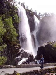 The Hesjedal Waterfall, Norway.
