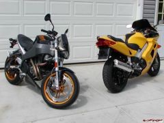 My Vfr and son's XB12S