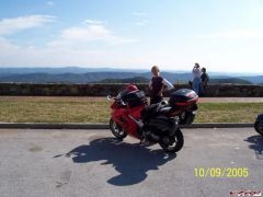 Katie and VFR at Hwy 25E Tennessee