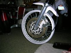 new front wheel and big brakes