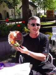 Fred sure knows how to order lunch in Austria! Yum!