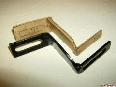 Cardboard mock-up with welded up steel bracket.