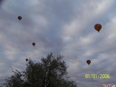 Balloons overhead