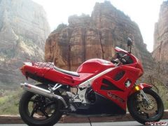 my bike at Zion National Park in Utah