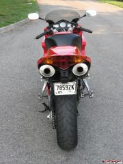 new exhaust rear view