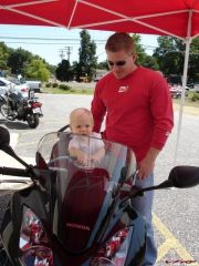 My son Cooper and me on bike delivery day