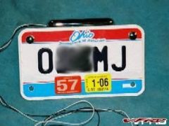 Licence plate LED lite and bracket