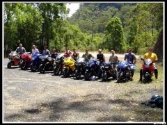 The boys from work ride up Wiseman's Ferry