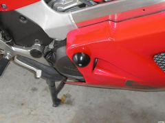 View of mushroom bumper mounted on bike