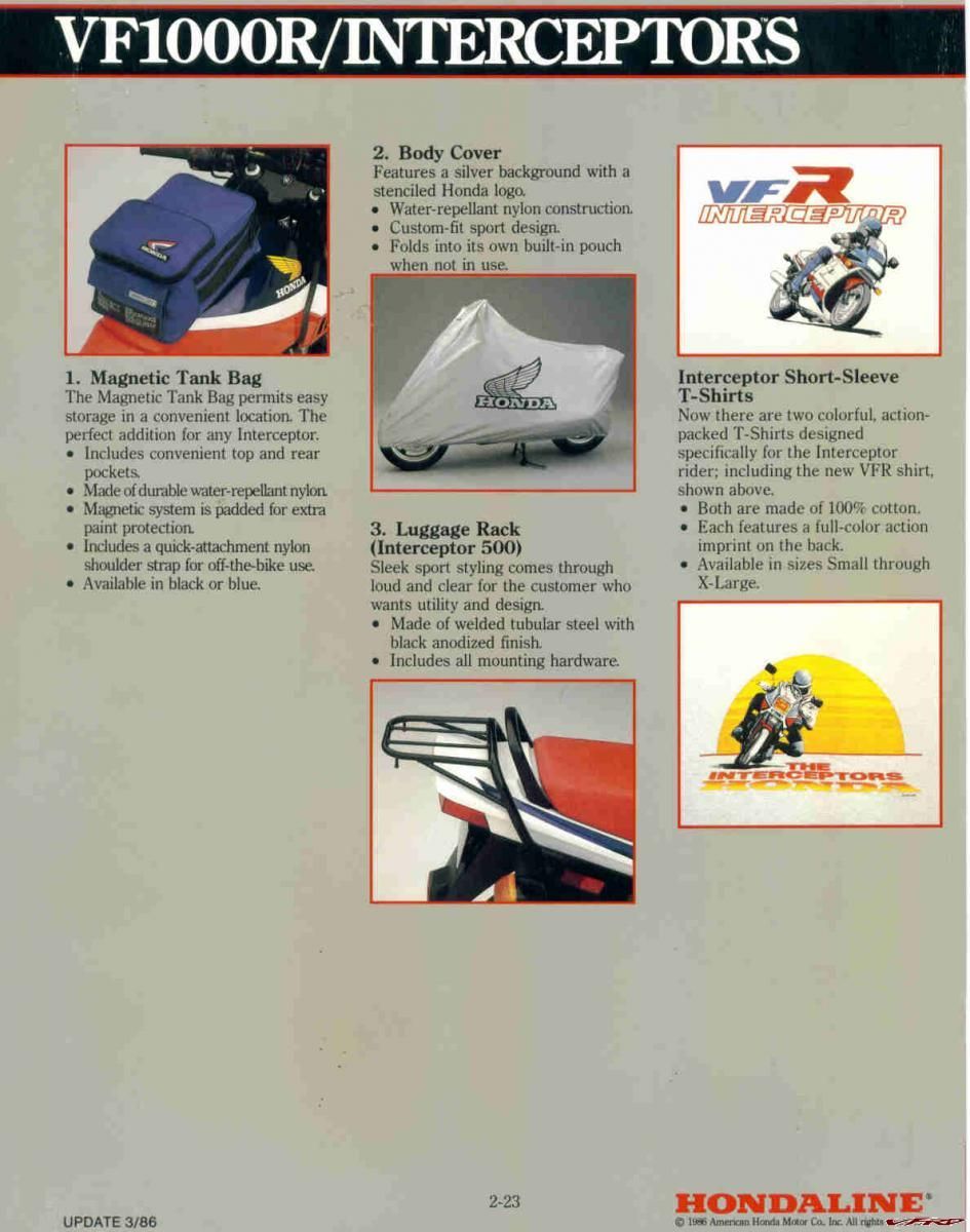 Honda Press Kit 1986