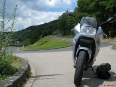 My VFR and the firest bend going down to Mosel river