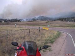 During the Hayman fire