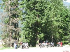 The fast group takes a break in Slocan