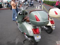 Andy kept telling me how rare the color of his vespa was