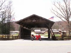 covered bridge in Neversink, NY