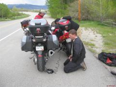 Repairing LDSRIDERS tire