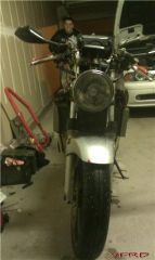 I finally got a real motorcycle headlight. . . it's even from a honda.