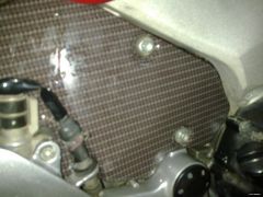 VFR800 - Heat Shield - 05 - Front Fitted Carbon and Lacquered.jpg