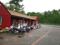 Out of he rain - at the Red Lodge Inn