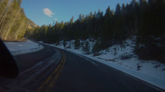 Icy patches on Squaw Pass