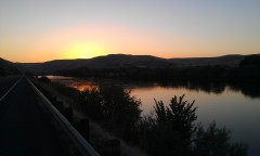 Clearwater River Sunrise 8 Sept 2012 near Orofino ID