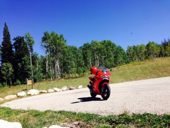 VFR800F at Wolf Creek Pass