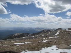 Mt Evans to the west