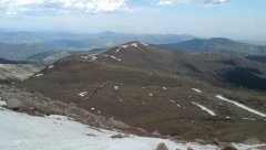 The road up Mt Evans