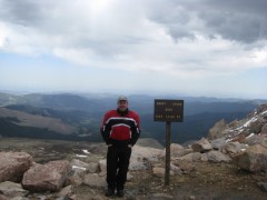 Reddog at the top of Mt Evans