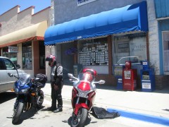 Lunch stop Main Street — in Paonia, Colorado