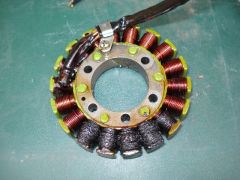 VFR400R burned Out stator X