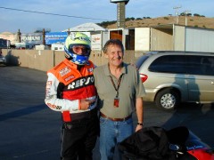 Larry and Jermey Burgess Laguna Seca Pits