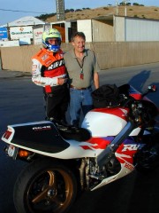 Larry and Jermey Burgess Laguna Seca Pits