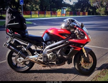 My 03 Falco Aprilia on the way to Phillip Island for MotoGP 2013