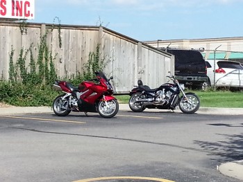 Texas Roadhouse lot in Wichita, Kansas (USA)