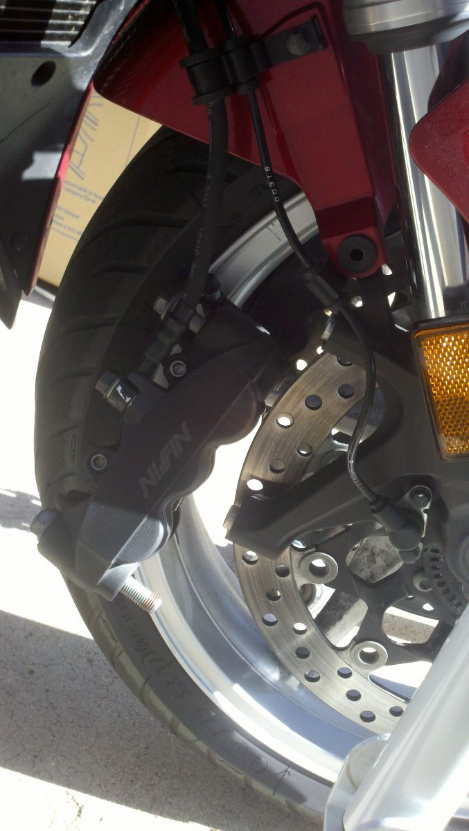 Remove the brake calipers Member's Gallery VFRDiscussion