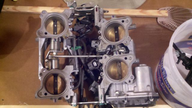 Removed the throttle body