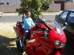 Three year old on my VFR800