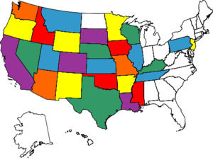 Visited States Map II
