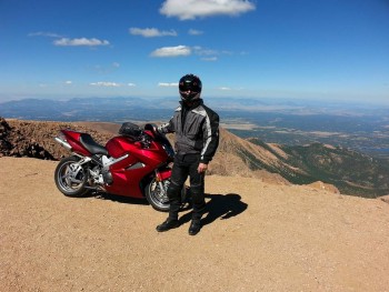 Looking north toward Mt. Evans from the summit of Pike's Peak