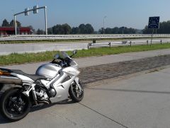 first ride   entering Germany, 28 Sept 2011