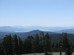 Redding California is down below