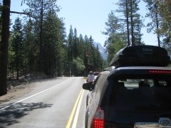 Waiting in Line to get into Lassen National Volcanic Park