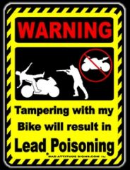 Don't tamper with my bike ;)