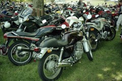 Late Eighties 1986 Yamaha XJ600RL and 1987 Honda GB500, Pukekohe racetrack