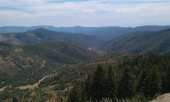 Gorgeous Mountain Pass, coming down S side of gorge